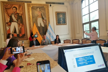 El ministro de Finanzas, en la presentación de datos fiscales.