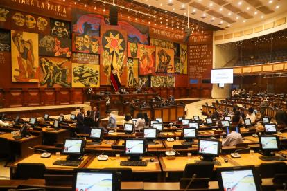 Fotografía de archivo de la Asamblea Nacional (Parlamento) de Ecuador, en Quito (Ecuador).