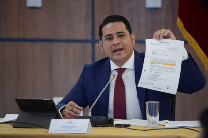 El exasambleísta por la Revolución Ciudadana Ronny Aleaga.