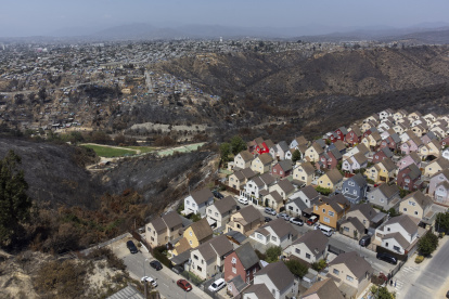 El barrio Botania, el 13 de febrero de 2024, en Quilpué a unos 20 km de Valparaíso