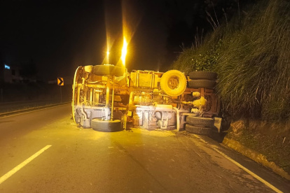 Escena del siniestro de tránsito.