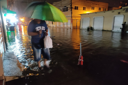 La zona de Sauces también se ha visto muy afectada por las lluvias