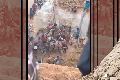 Angostura. Obreros de la mina colapsada tratan de salvar a compañeros.