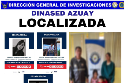 Silvia Barrera y sus dos pequeños niños fueron localizados con vida en Cuenca.