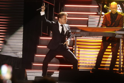 Luis Miguel durante su presentación en Quito.