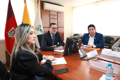 Milena Charfuelan, Eduardo Peña Hurtado y Richard Gómez, en una reciente sesión del actual Consejo Directivo.