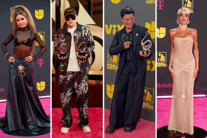 En la alfombra roja de Premio Lo Nuestro