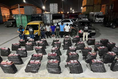 Esta fue parte de la droga incautada la noche del 23 de febrero en Guayaquil y Daule.