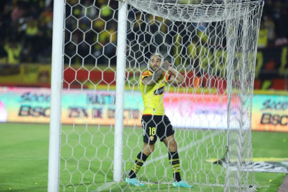 Francisco Fydriszewski no estuvo acertado en el juego ante Deportivo Quito.