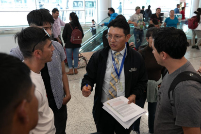 Acción. 80 ecuatorianos viajaron el 14 de febrero a España como parte del programa de migración circular para trabajar de agricultores.