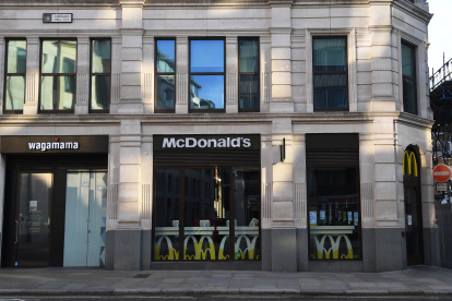 Un local de McDonalds en Londres (Reino Unido).