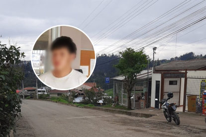 Óscar Sebastián López fue detenido por la Policía Nacional mientras se encontraba dentro del negocio de su madre.