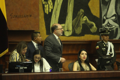 La legisladora de la Revolución Ciudadana es la presidenta encargada de la Asamblea, en ausencia de Kronfle.