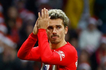 El francés Antoine Griezmann continúa en recuperación de su lesión de tobillo