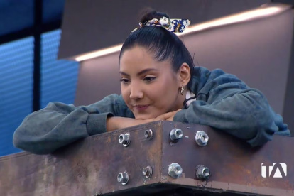 La actriz e influencer Gigi Mieles en una toma durante el programa