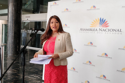 Sofía Espín, asambleísta de la Revolución Ciudadana.