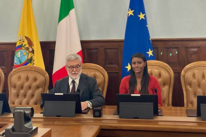 Visita. La fiscal Diana Salazar cumple agenda en Europa.