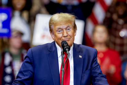 Fotografía de archivo en la que se registró al expresidente de Estados Unidos Donald Trump.