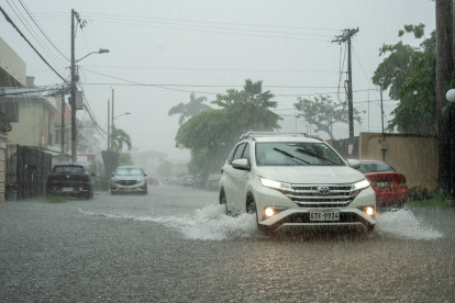 En Samborondón se siguen registrando lluvias intensas
