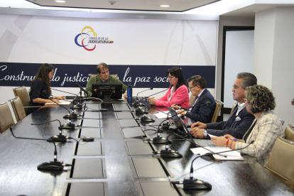 Votación. Román, Goyes y Yupangui apoyaron la remoción de los siete directores provinciales del Consejo de la Judicatura.