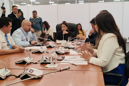 La Comisión de Fiscalización durante su sesión.