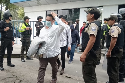 El asambleísta Pablo Muentes salió de la Unidad de Flagrancia