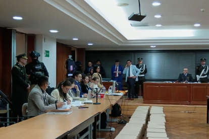 La audiencia se desarrolla en la Corte Nacional de Justicia.