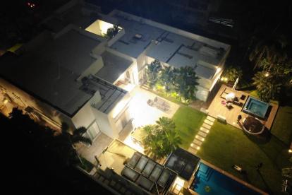 Pablo Muentes fue detenido en su lujosa casa de Samborondón.