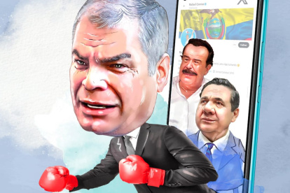 Rafael Correa se ha referido a Pablo Muentes y a Jaime Nebot en sus redes sociales.