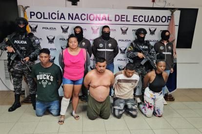 Los detenidos del caso.