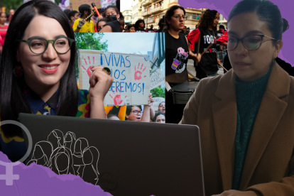 Michelle Calle y María José Machado.