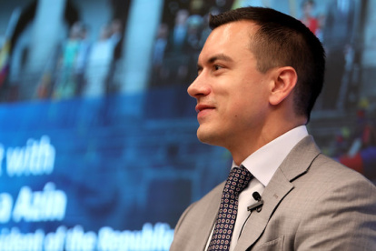 El presidente de la República, Daniel Noboa.