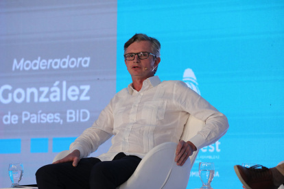 El ministro de Economía y Finanzas, Juan Carlos Vega, en las Reuniones Anuales del Banco Interamericano de Desarrollo.