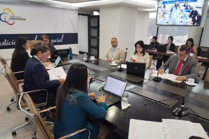 Sesión del Consejo de la Judicatura del Guayas.