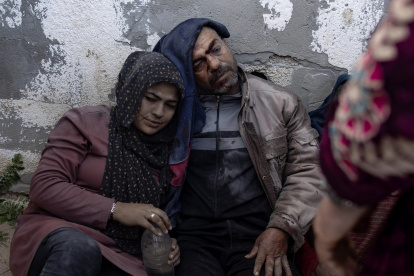 Conflicto. En medio de los constantes bombardeos, los palestinos buscan refugio en las regiones más alejadas.