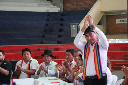 Leonidas Iza es presidente de la Confederación de Nacionalidades Indígenas del Ecuador.