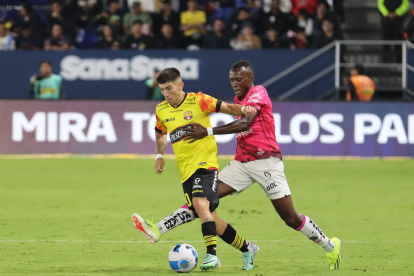 Braian Oyola de Barcelona estuvo bien en su debut en Quito.