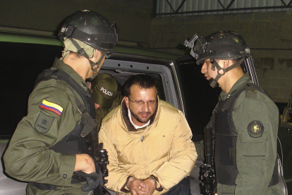 El exjefe paramilitar colombiano Carlos Mario Jim´nenez Naranjo, alias Macaco, en una foto de archivo.