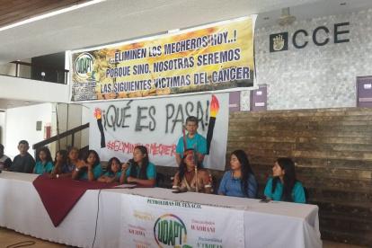 Las niñas demandantes llegaron a Quito este 12 de marzo de 2024.