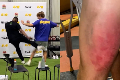 Patada de Luchador de UFC a aficionado