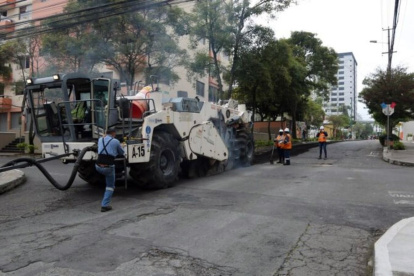 Trabajos. En el norte, sur y valle se realizan intervenciones en las calles.