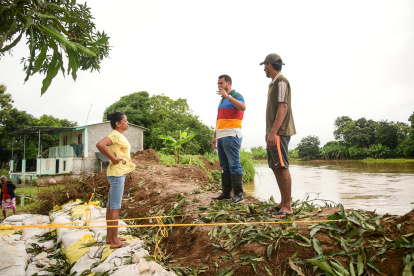 Alcalde Vinces advierte de riesgos de inundación en algunas zonas de su cantón.