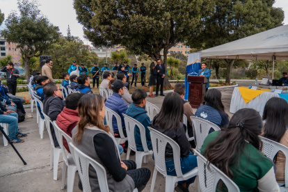Ciudad. Durante el evento de firma del convenio entre las tres instituciones que buscan descontaminar el río Cutuchi.