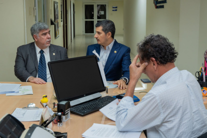 El presidente de la CIG, Francisco Jarrín, y el presidente de la CCG, Miguel Ángel González.
