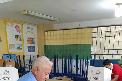 Referencia. Mesa electoral que funcionó el año pasado.