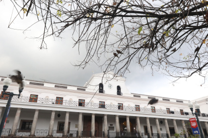 Fachada del Palacio de Carondelet, hogar del Presidente de la República de Ecuador.
