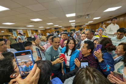 La presidenta del movimiento político Revolución Ciudadana.