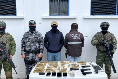 Seguridad. Las evidencias encontradas fueron mostradas a los medios de comunicación.