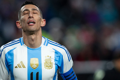 El experimentado jugador de Argentina Ángel Di María está concentrado para los amitosos internacionales