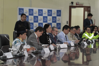 La mesa de seguridad electoral está conformada por 18 instituciones públicas.